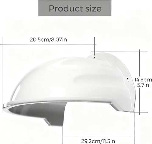 Vista 4 de Cubierta universal para cámara de seguridad, protección contra el sol y la lluvia, techo protector resistente a la intemperie para cámaras domo/bala
