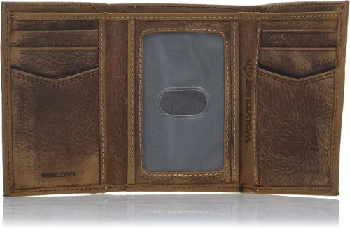 Vista 6 de WOLVERINE Men's Leather Trifold Wallet