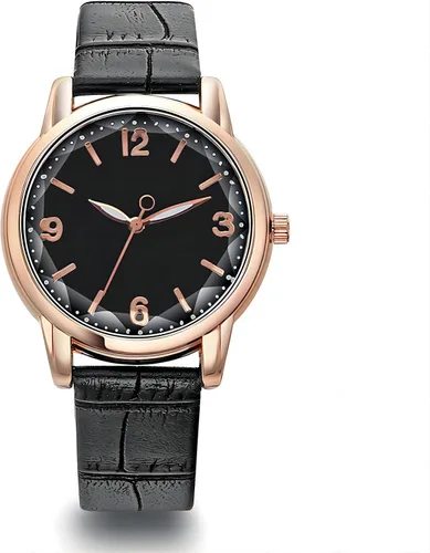 Vista 6 de Reloj de pulsera para mujer, estilo de moda, analógico, de cuarzo, con correa de cuero