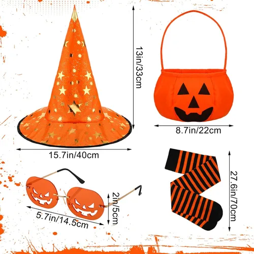Vista 3 de Eurzom Disfraz de calabaza de Halloween para mujer, accesorios de disfraz de calabaza para adultos, fiesta de cosplay