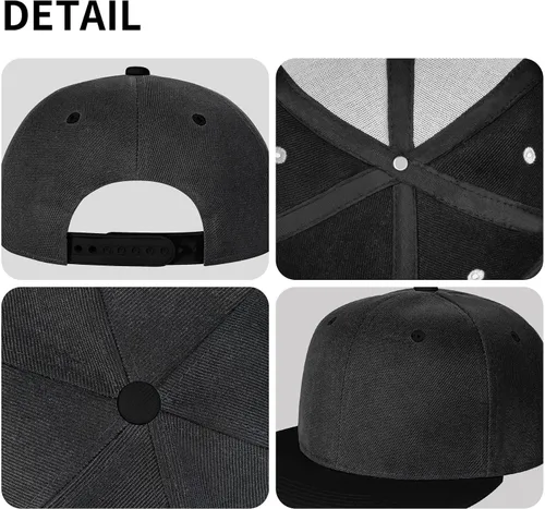 Vista 5 de Gorra de béisbol para niños y niñas, gorra de hip hop, ajustable, novedad para niños