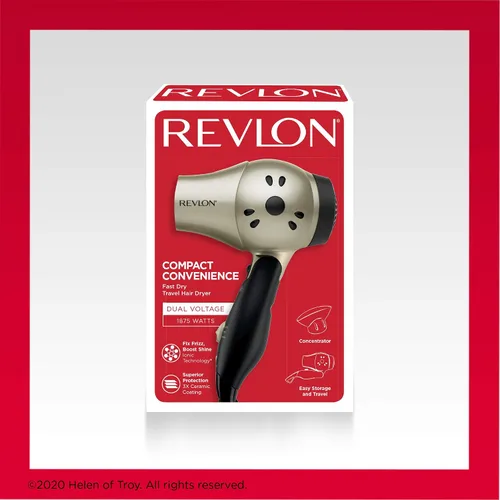 Vista 7 de REVLON 1875W Secador de pelo compacto con mango plegable Ideal para viajes