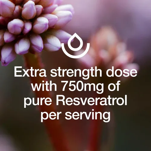 Vista 5 de Suplemento de resveratrol - Trans-resveratrol Extra Strength 750mg - Suplemento de polifenoles naturales, puros y potentes - Vegano, sin OMG, sin
