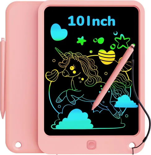 Vista 11 de KOKODI Tableta de escritura LCD para niños de 10 pulgadas, juguetes para niños y niñas de 3, 4, 5, 6, 7, 8 años, tablero de garabatos colorido