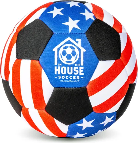Vista 9 de in The House - Balón de fútbol acolchado tamaño 4 para niñas (mayores de 3 años), niños (mayores de 3 años) y adultos, lleva la práctica de fútbol a