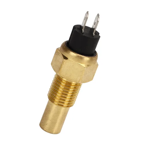 Vista 2 de Sensor de temperatura del refrigerante del motor, sensor de temperatura del agua de aceite 1/4NPT con alarma automática y, M14x1.5 257.0 °F 6‑24V