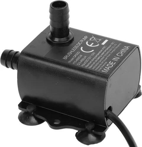 Vista 3 de Zerodis Bomba sumergible de policarbonato negro sin escobillas para acuario, fuente, sistemas de refrigeración por agua y circulación