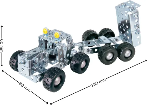 Vista 7 de Eitech Tractor con remolque, juguete educativo STEM - Introducción a la ingeniería y aprendizaje STEAM, construcción y juego de construcción