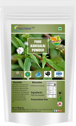 Vista 2 de Neotea Hibiscus Amla Bhringraj Shikakai Semilla de fenogreco en polvo cada paquete combinado de 3.53 oz