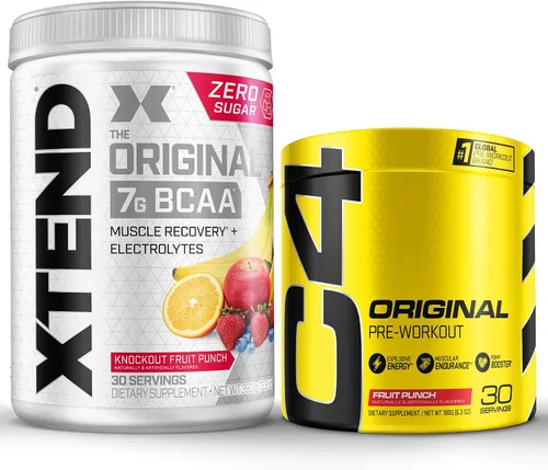 Vista 8 de XTEND Original Polvo de BCAA sabor Airheads Candy con 7 gramos de BCAA y 2.5 gramos de L-Glutamina, para bebida de recuperación muscular sin azúcar