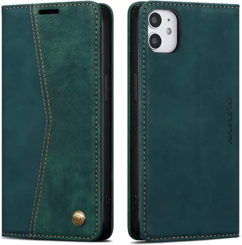 Vista 30 de QLTYPRI Para iPhone Air Case Wallet Con Tarjetero, Vintage PU Cuero Kickstand Cierre Magnético A Prueba De Golpes Folio Libro Funda Para IPhone 17