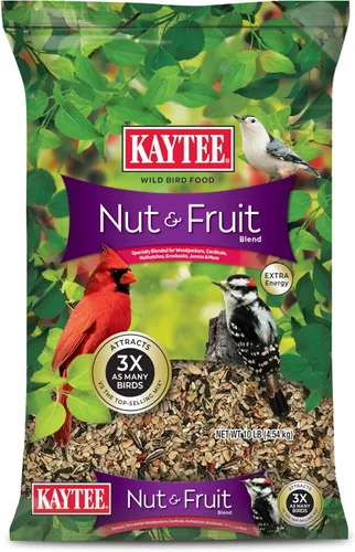Vista 13 de Kaytee Nut & Fruit - Semilla de ave silvestre, 5 lb