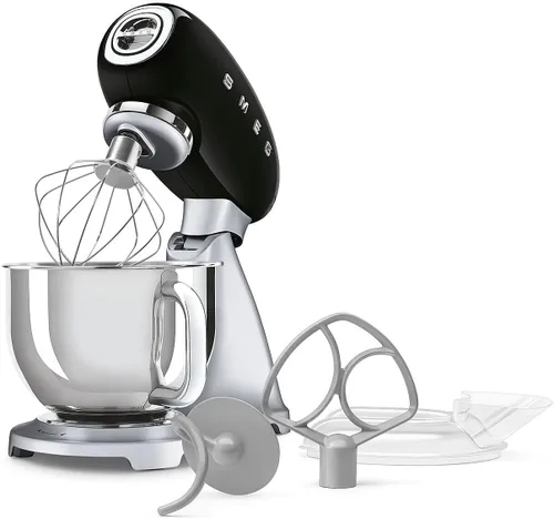 Vista 4 de SMEG SMF04 - Batidora de pie Classico de 5 cuartos con arranque suave y mezcla constante, motor de 600 W, 10 velocidades, cuenco de acero inoxidable