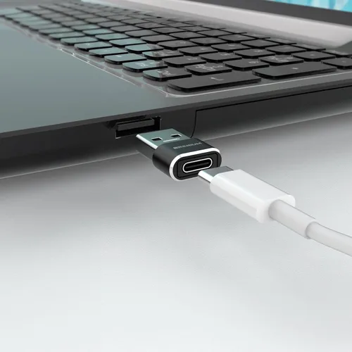 Vista 3 de Adaptador USB a USB C - iPhone 15, 16 carga y convertidor de datos tipo C hembra a tipo A macho, compatible con Samsung Galaxy, iPad, Apple Watch