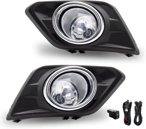 Vista 2 de Kit de montaje de luces antiniebla de conducción para Nissan X-trail Rogue 2014-2016 Reemplazo de luz antiniebla con interruptor de bombillas
