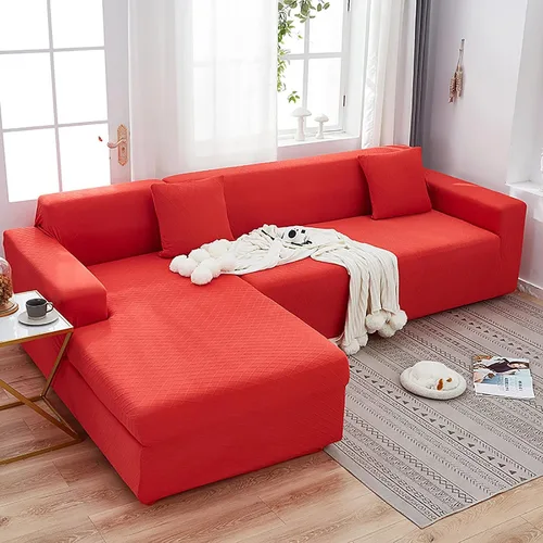 Vista 9 de Konsilsa Funda de sofá modular de alta elasticidad, fundas de sofá lavables de jacquard suave con parte inferior elástica, protector de muebles