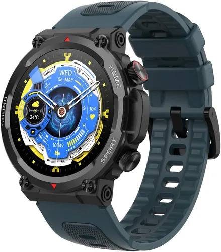 Vista 8 de Loluka Relojes inteligentes militares para hombres, reloj inteligente táctico, responder llamadas, monitor de frecuencia cardíaca, rastreador