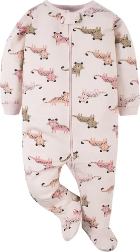 Vista 4 de Gerber Baby Girls' 4 Pack Sleep 'N Play Footie