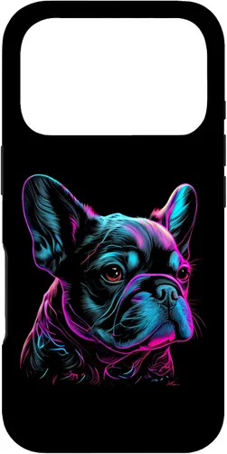 Vista 30 de French Bulldog Retro Design Case for iPhone 17
