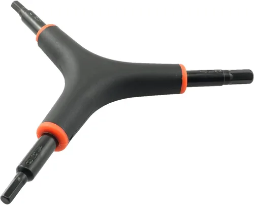 Vista 5 de RLECS Llave hexagonal de bicicleta en forma de Y 3 vías Allen Llave 0.157 in 0.197 in 0.236 in Bicicleta Ciclismo Torque Llave