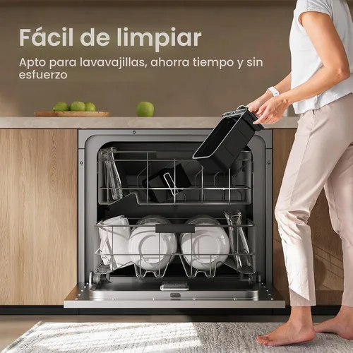 Vista 7 de TOPZEE Freidora de aire grande de 8 cuartos de galón, freidora de aire de doble cesta con ventanas de fácil visión, precalentar, freír con aire