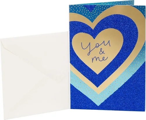 Vista 9 de Tarjeta de aniversario Hallmark para esposo, esposa, novio, novia (Vayan juntos) Foil Accented, Cream Card, Coordinating Envelope, High Quality