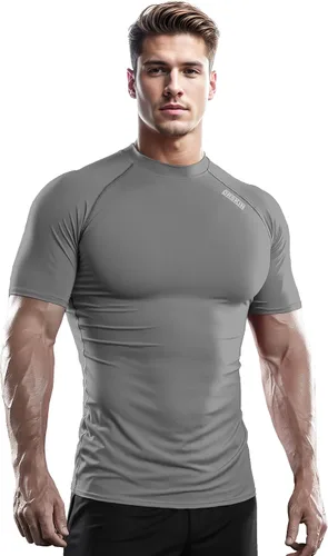 Vista 7 de DRSKIN Paquete de 3, 2 o 1 camisa de compresión para hombre, manga corta, camiseta deportiva de capa base, atlética, correr, entrenamiento activo