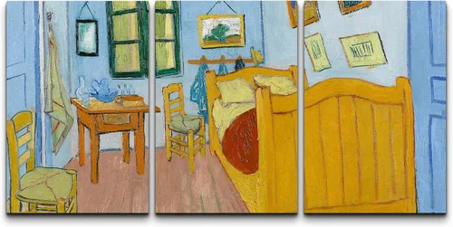 Vista 53 de wall26 Lienzo enmarcado para pared, juego de arte con flores de almendra de Vincent Van Gogh, naturaleza, ilustraciones de área silvestre, bellas