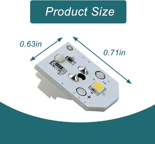 Vista 2 de Conjunto de luz LED WR55X25754 para refrigerador GE reemplaza WR55X30602 WR55X26486 PS4704284 3033142 EAP12172918 AP6261806 (solo LED/PCB)
