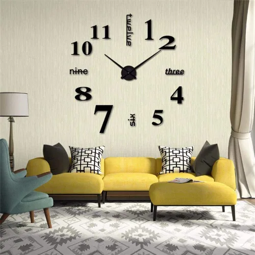 Vista 6 de FASHION in THE CITY Relojes de pared grandes sin marco en 3D, diseño moderno, para decoración DIY, superficie de espejo, para sala, dormitorio, Café