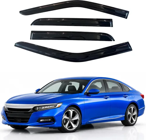 Vista 65 de Visera de ventana IG para Ford Focus Sedán y Hatchback 2012-2018, Protector de ventana lateral para lluvia y viento estilo Mugen, extra duradero