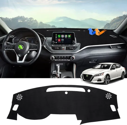 Vista 16 de Autorder - Tapete para salpicadero para 2007-2013 Chevy Chevrolet Silverado/GMC Sierra con dos guanteras, accesorios, cubierta de salpicadero