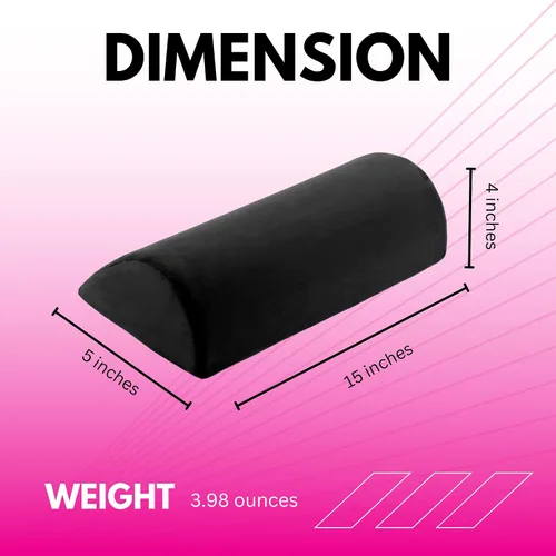 Vista 2 de BBL Pillow - Elevador de asiento de inodoro con forma de D para levantamiento de glúteos brasileño para después de la cirugía (negro)