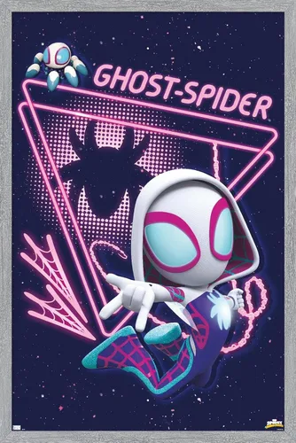 Vista 16 de Trends International Marvel Spidey And His Amazing Friends - Póster de pared de araña fantasma, 22.4 pulgadas de largo x 14.7 pulgadas, versión