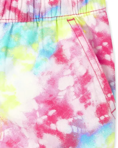 Vista 3 de The Children's Place Pantalones cortos de sarga para niñas solteras