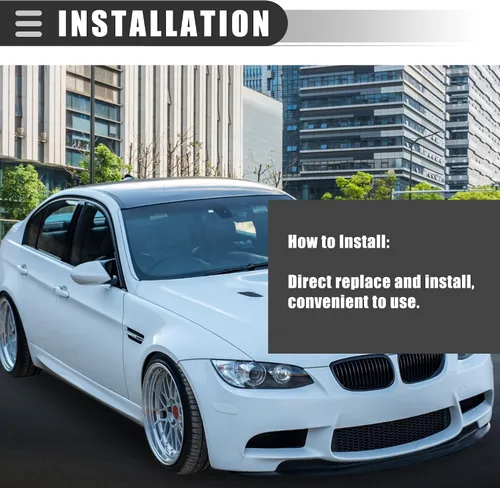 Vista 4 de Motoforti Kit de reparación de cerradura de puerta, cilindro de cerradura de puerta, kit de reparación, para BMW M3 2001-2006, metal, tono plateado