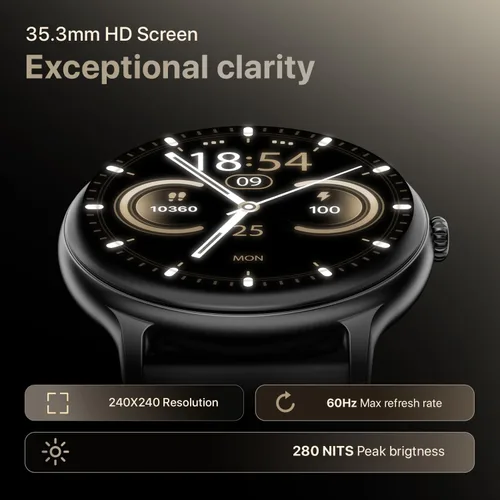 Vista 3 de Fire-Boltt Phoenix Pro - Reloj inteligente de llamadas Bluetooth de 1.390 in (1.39 pulgadas), asistente de voz AI, cuerpo de metal con más de 120