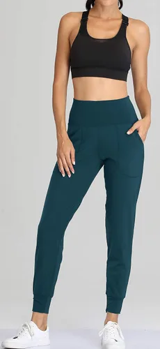 Vista 56 de Oalka - Pantalones deportivos para mujer, con cintura alta y bolsillos, para hacer deporte, yoga y entrenar