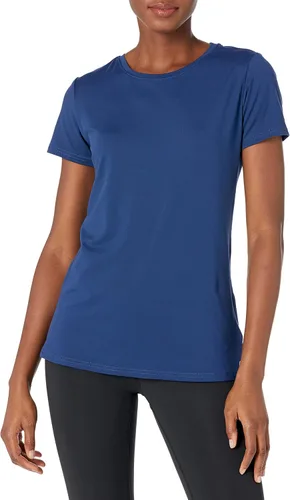 Vista 46 de Amazon Essentials Camiseta de manga corta con cuello redondo para mujer, de secado rápido, para entrenamiento, gimnasio, paquete múltiple