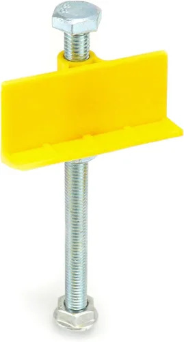 Vista 8 de QWORK Localizador de azulejos, paquete de 10 reguladores de nivel de azulejos de cerámica de pared, altura ajustable de 0.197-3.543 in, localizador