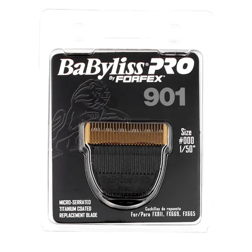 Vista 3 de BaBylissPRO Barberology FX901 DLC - Cuchilla de repuesto microdentada de oro y titanio