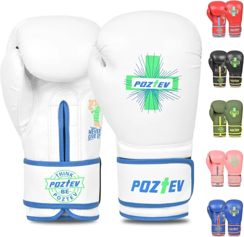 Vista 10 de Guantes de boxeo para hombres y mujeres, guantes de entrenamiento profesionales para sparring, entrenamiento de bolsa pesada, guantes de enfoque