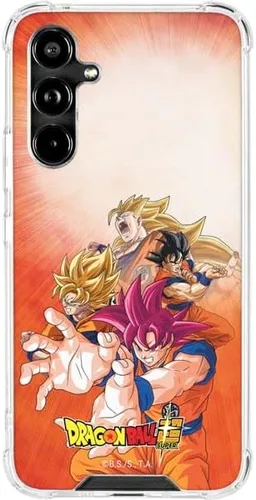 Vista 9 de Skinit Funda transparente compatible con Galaxy A54 5G, diseño oficial de Dragon Ball Super Goku Negro - DBZSPR04