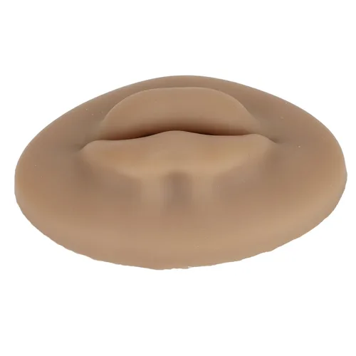 Vista 8 de Labios de silicona 3D semipermanentes de tacto real con imitación para labios de entrenamiento, lengua de oído, boca de ojos, silicona 3D
