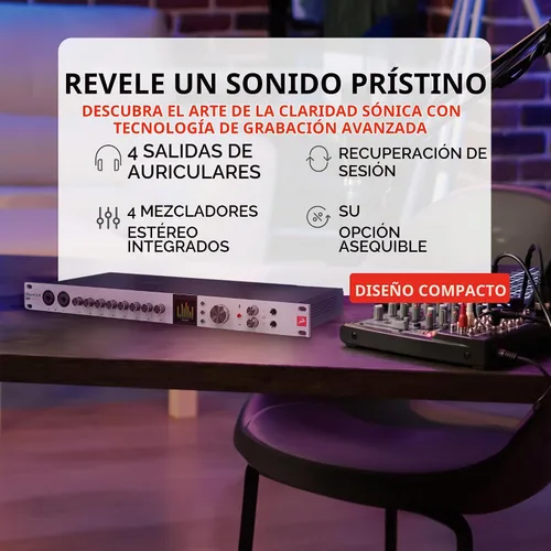 Vista 5 de Antelope Audio Interfaz de audio discreta 8 Pro Synergy Core Desktop 26x32