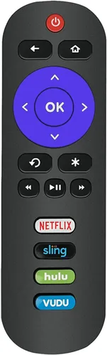 Vista 2 de Reemplazo de control remoto para JVC Roku TV LT-32MAW388 LT-40MAB588 LT-43MAW588 LT-49MAW598 LT-50MAW595 LT-65MAW595