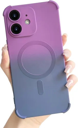 Vista 14 de Funda magnética para iPhone 12 de 6.1 pulgadas con protector de lente de cámara, protección contra caídas [compatible con Magsafe] Funda delgada