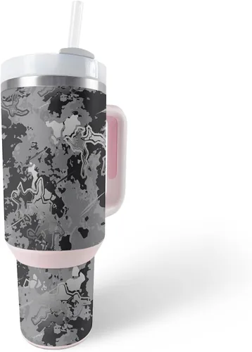 Vista 23 de MightySkins Skin - Vaso de vinilo compatible con Stanley The Quencher H2.0 FlowState de 40 onzas, Typhoon, protectora, duradera y única, fácil