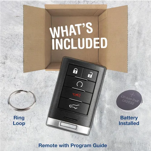 Vista 3 de KeylessOption Llavero inteligente remoto de entrada sin llave para Cadillac SRX 2010-2015