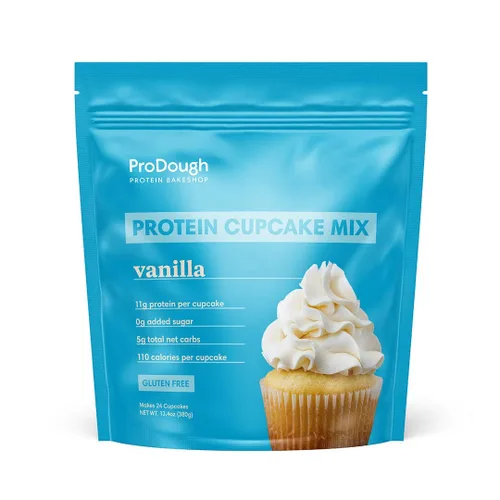 Vista 11 de ProDough High Protein - Mezcla para magdalenas sin gluten, baja en carbohidratos, 13g de proteína por magdalena, sin azúcares añadidos, apta
